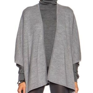 Vince Double Face Wool Blend Poncho M/L